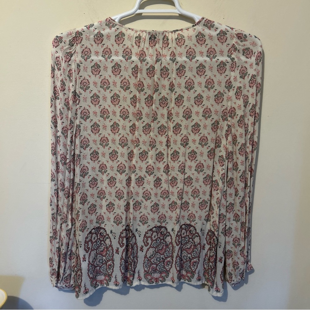 Lucky Brand Floral Print Women's Medium Top - Picture 2 of 12
